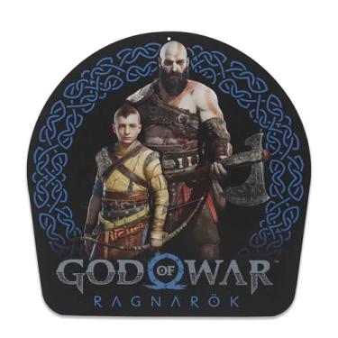 Imagem de Decoração de parede de metal Ragnarok God of War da Sony - Placa God of War com Kratos e Atreus