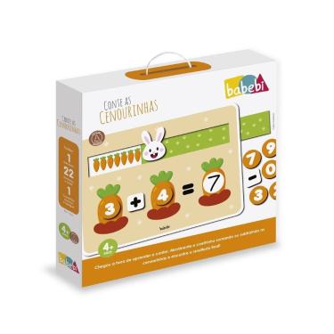 Imagem de Jogo Coelho Conte Cenourinhas Infantil Brinquedo Educativo