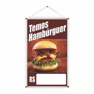 Imagem de Banner pronto Hambúrguer BA 219 medida 45x70 cm arte pronta