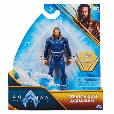 Imagem de Boneco Aquaman Traje Furtivo 10Cm Com Acessórios - Filme Dc