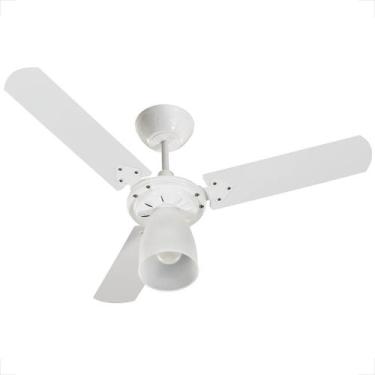 Imagem de Ventilador teto tron marbela 127v 3 pas clm branco com pas branca, 110
