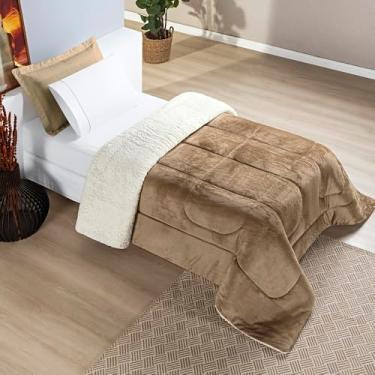 Imagem de Cobertor Frio Intenso FOFÃO Casal Queen King Solteiro Coberdrom Dupla Face Macio coberta Quente (Caqui Escuro)