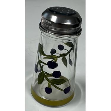 Imagem de Containly Conjunto de saleiro e pimenteiro de vidro oliva pintado à mão - Kit elegante em caixa de presente protetora - perfeito para presentes, decoração de casa e jantar