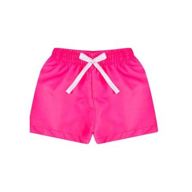 Imagem de Shorts Infantil Menina Neon Para Praia Piscina- Estampa Revela na Água