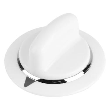 Imagem de 2 peças de substituição do botão de controle do temporizador da secadora, anel de metal reforçado com inserção de eixo em forma de D de 0,6 cm, compatível com os modelos GE Hotpoint DWSR483EG