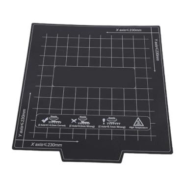 Imagem de WALFRONT Impressora 3D Cama de Calor Plataforma Adesivo Folha Superfície Magnética Adesiva para Impressão 3D Construir 235x235mm para PLA PETG PEEK ABS