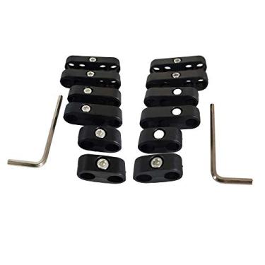 Imagem de Universal 7 mm, 8 mm Kit de separadores de fios de vela de ignição (12PCSC) Divisor separador de fios de vela de ignição do motor
