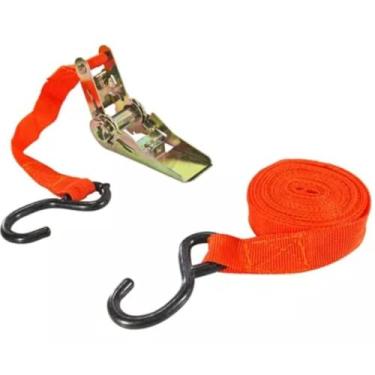 Imagem de Cinta com Catraca Reforçada 4m x 1" 120kg – Fixação Segura e Profissional