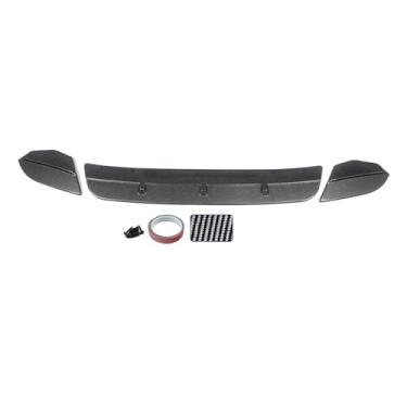 Imagem de Spoiler de para-choque dianteiro compatível com BMW X3M F97 X4M F98 2019-2022, brilho labial, preto/aspecto de fibra de carbono, placa de proteção inferior do carro, lâmina(F)