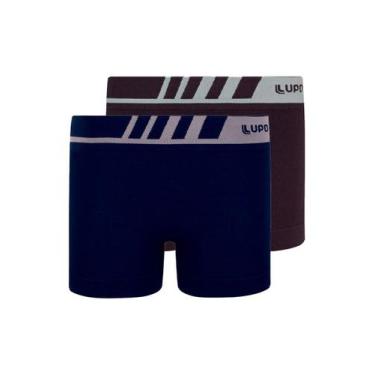 Imagem de Kit com 2 Cuecas Infantil Boxer Lupinho 136-001 - LUPO, Azul marinho, 