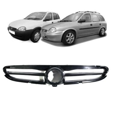 Imagem de Grade Frontal Chevrolet Corsa Wagon 1996 97 98 99 00 01 Preta - Sofist