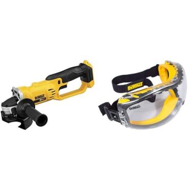 Imagem de Esmerilhadeira Angular DEWALT 20V MAX - 4-1/2 com Óculos de Segurança