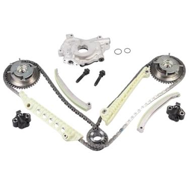Imagem de Autodevil Kit de corrente de distribuição com bomba de óleo roda dentada VVT 4.6L Fit F150 2009-2010 para Mustang 2005-2010 para Explorer 06-10 para Mountaineer 06-10 Engine Time Parts 5W7Z6268AA M340