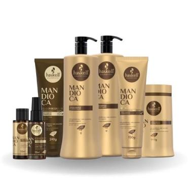 Imagem de Kit Completo Hidratação e Crescimento Mandioca Haskell 1L