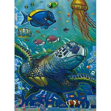 Imagem de Easy Planet Quebra-Cabeça Save The Oceans De 500 Peças, 43 X 56 Cm, Tamanho Finalizado, Tema Oceano, Para Adultos E Crianças