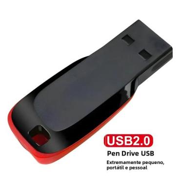 Imagem de Pen Drive USB 2.0 De Alta Velocidade 64GB 32GB 16GB 8GB Mini Presente 