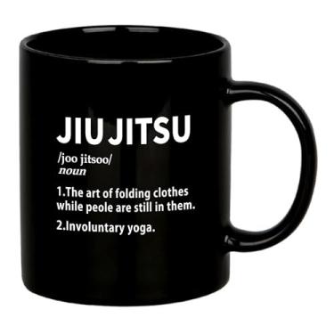 Imagem de Panvola Caneca de Definição de Jiu Jitsu Divertida Presentes de Jiu Jitsu Jogador Treinador de Jiujitsu Divertida Novidade Sarcástica Caneca de Cerâmica (Preto, 311 g)