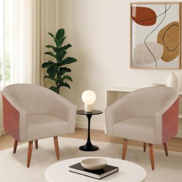 Imagem de Kit 2 Poltronas Jade Decorativa Moderna Sala de Estar Quarto Escritóri