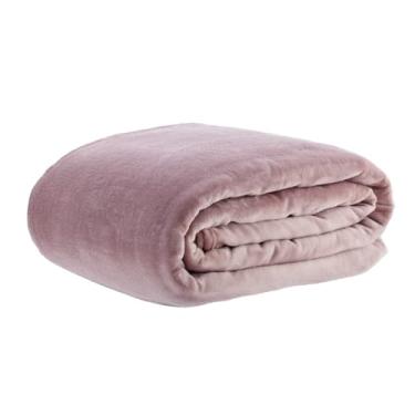 Imagem de Cobertor Lumini Queen, Extra Macio Toque de Pel�cia, Microfibra 100% Poli�ster, 300?g/m�, 2,20?�?2,40?m, Leve e Aconchegante, Design Liso, F�cil de Lavar � Altihaus (Ros�)