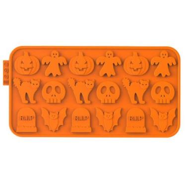 Imagem de Forma Chocochips Halloween Laranja - Siliconezone