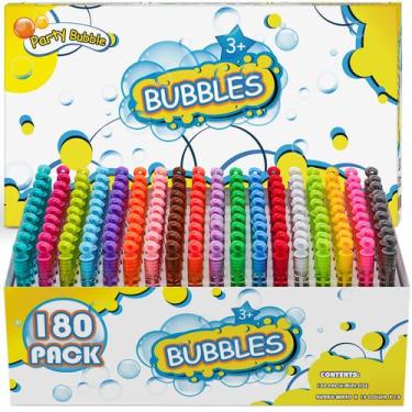 Imagem de Bubble Wands LESUTER TOYS 180 peças 18 cores para crianças