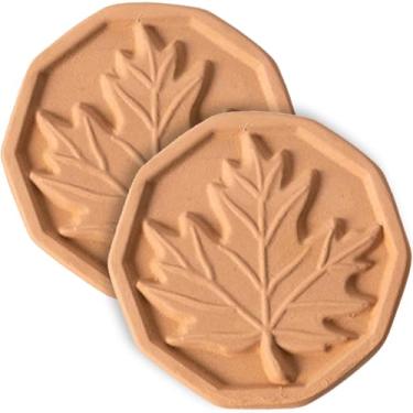 Imagem de Pacote com 2 unidades de economia de açúcar mascavo e amaciante, disco de terracota para recipientes de armazenamento de alimentos, formato de folha de bordo