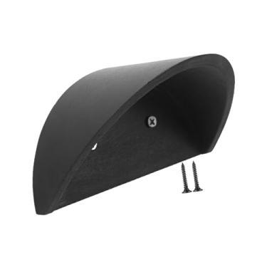 Imagem de MotiveTech Suporte para chapéu de cowboy, organizador e suporte para boné, para chapéu com parafusos para entrada, Preto