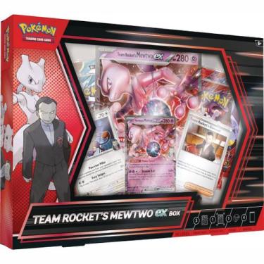 Imagem de Pokémon TCG Box Team Rocket's Mewtwo ex em Ingles