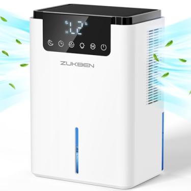 Imagem de Desumidificador, tanque de água de 2,126 g (500 pés quadrados) desumidificadores para casa, desumidificador silencioso para banheiro quarto porão RV com temporizador de 12H, desligamento automático