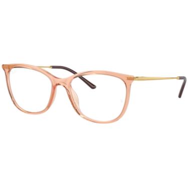 Imagem de Armação para Óculos Ray-Ban 0RX7220L 3168 Tam 54 / Marrom Claro