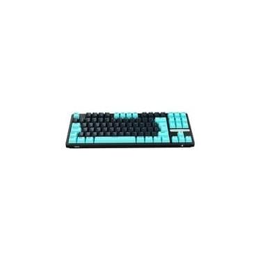 Imagem de Teclado Gamer Aplus Gasket Iara Obsedian Aqua, Iluminaçao Lateral, Hotswap, 80%, Switch Blue Huano, Preto - AK400