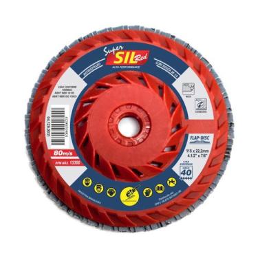 Imagem de Disco Flap Super Red 4.1/2"x7/8" Grão 80 M14 Sil Abrasivos