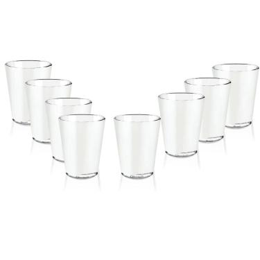 Imagem de Kit 8 Copos Shot Tequila Acrílico Transparente 70ml