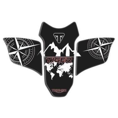 Imagem de Adesivo Protetor Kit Frontal Compatível Tiger Xcx 800 2020 - Protetor 