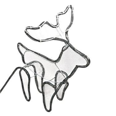 Imagem de Armação de Rena com Trenó Natalina LED - 127V