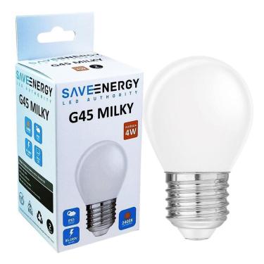 Imagem de Lâmpada Bolinha Led 4W G45 E27 360 Ip65 Para Chuva B. Quente