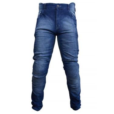 Imagem de Calça Jeans Motociclista CORSAIR  Azul  Racing Rabbit, 48