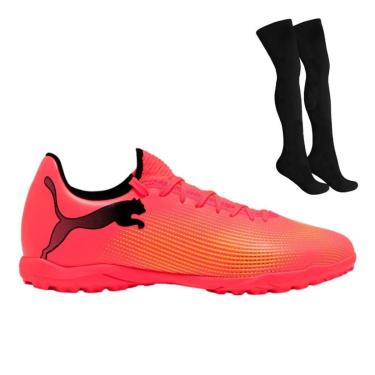 Imagem de Kit Chuteira Society Puma Future 7 Play + Par de-Masculino