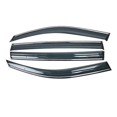 Imagem de GRJQRKHZ Defletor de janela lateral de carro para L&EXUS Gx470 2001-2009 Weathershied viseira de porta vento sol proteção chuva janela lateral defletores de vento