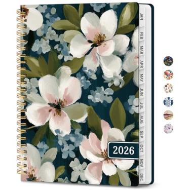 Imagem de Agenda 2026 – Agenda semanal e mensal, janeiro de 2026 a dezembro de 2026, agenda de calendário 2026 com encadernação em espiral, bolso interno, perfeito para material escolar de escritório em casa