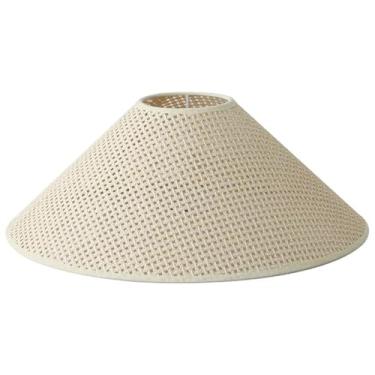 Imagem de lamp shades Grande abajur vintage de vime, luminária de cabeceira, luminária pendente, mesa, piso, capa de decoração para casa de família(White,Diameter55cm)