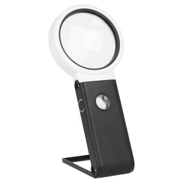 Imagem de The Beadsmith Lupa LED - Lente grande 2,5X e lente de aumento 10X, uso com as mãos livres ou na mão, suporte ajustável e modos de iluminação, USB incluído