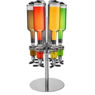 Imagem de Porta Bebidas Giratório com Dosador Dispense para 6 Garrafas - IMPK