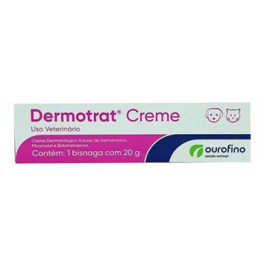 Imagem de Dermotrat Creme Cães e Gatos Ourofino 20g Antibacteriano, Antifungico,