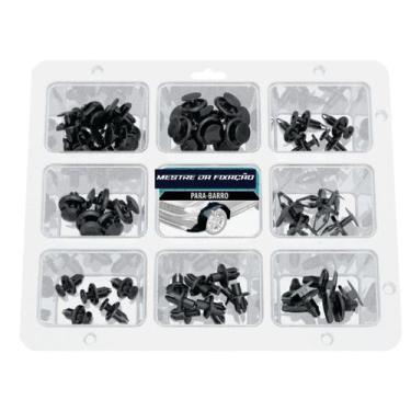 Imagem de Kit C/60 Grampos Para-Barro Diversos - 9 Berços/Mix 01 - Mestre da Fix
