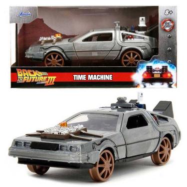 Imagem de Delorean Back To the Future 3 versão trilho Jada 1/32