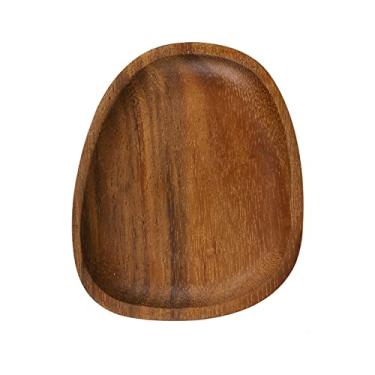 Imagem de Bandeja bandeja de madeira bandeja de servir para café da manhã em casa sobremesa café ou apenas decoração de casa bandeja de servir (tamanho: B) (uma cor A)