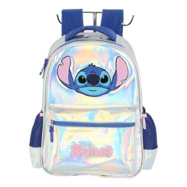Imagem de Mochila De Costas Infantil Metalizada  Stitch Disney