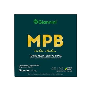 Imagem de Encordoamento Para Violão Nylon Cristal-prata Tensão...