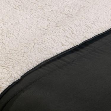 Imagem de Edredom Solteiro Coberdrom Flupy Percal-sherpa 1 Peça Preto